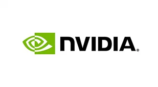 logo NVIDIA z charakterystycznym zielonym symbolem