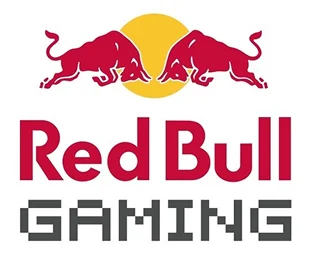 logo Red Bull Gaming z dwoma bykami