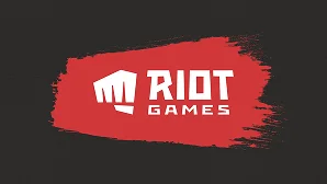 logo Riot Games na czerwonym tle